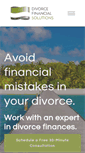 Mobile Screenshot of divorcefinancialsolutions.net